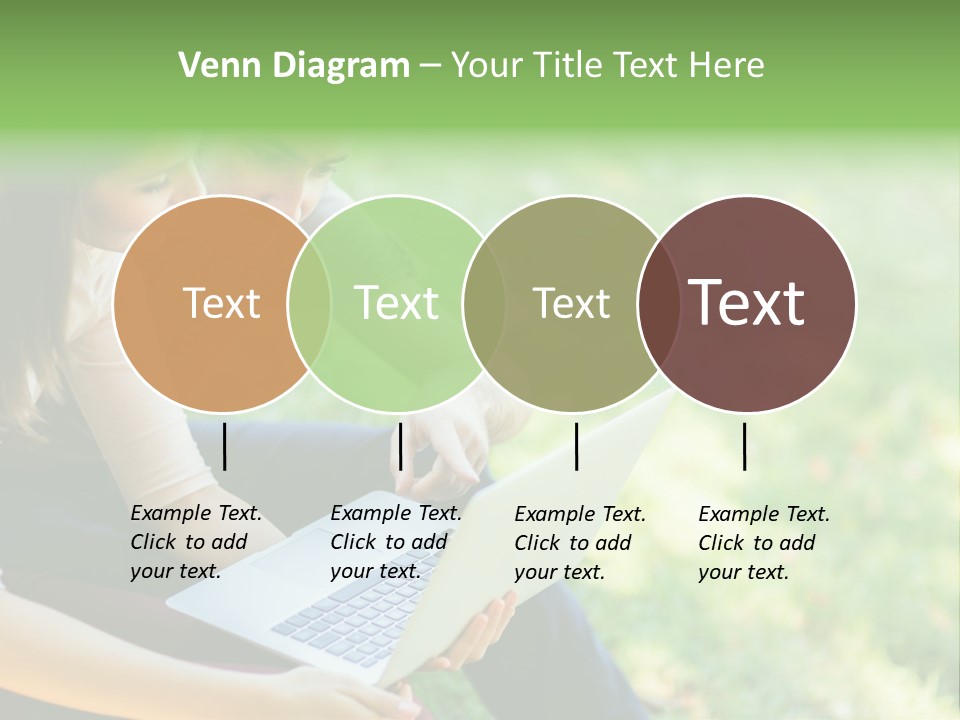Caucasian Young Outdoors PowerPoint Template