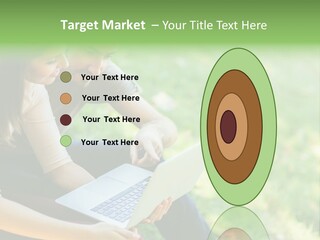 Caucasian Young Outdoors PowerPoint Template