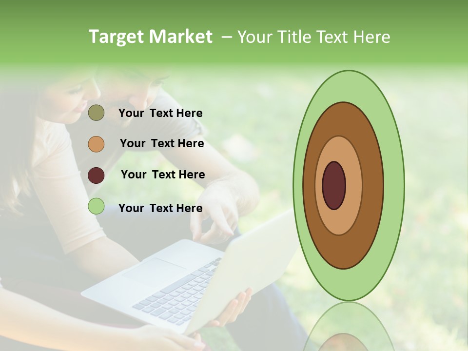 Caucasian Young Outdoors PowerPoint Template