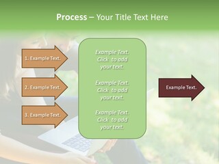 Caucasian Young Outdoors PowerPoint Template
