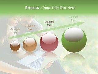 Caucasian Young Outdoors PowerPoint Template