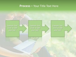 Caucasian Young Outdoors PowerPoint Template