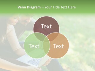 Caucasian Young Outdoors PowerPoint Template