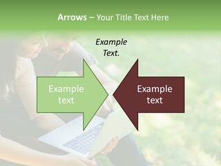 Caucasian Young Outdoors PowerPoint Template