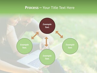 Caucasian Young Outdoors PowerPoint Template