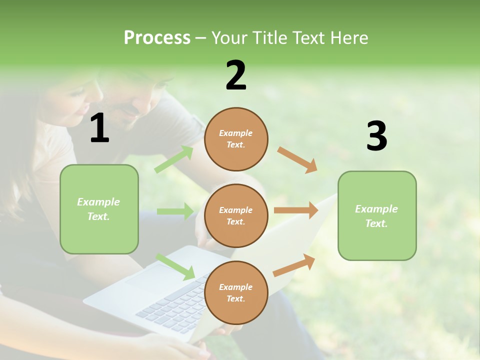 Caucasian Young Outdoors PowerPoint Template