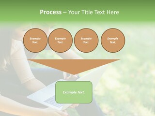 Caucasian Young Outdoors PowerPoint Template