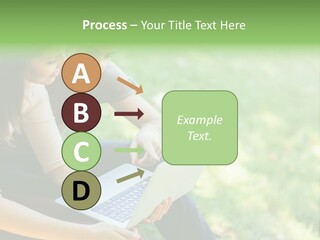 Caucasian Young Outdoors PowerPoint Template