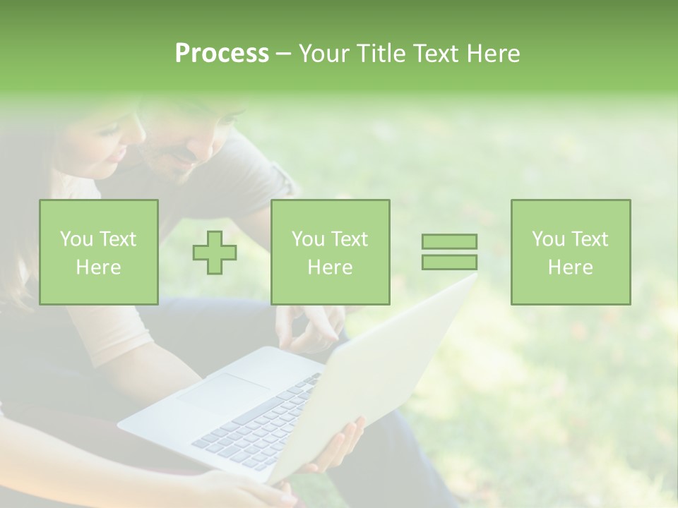 Caucasian Young Outdoors PowerPoint Template