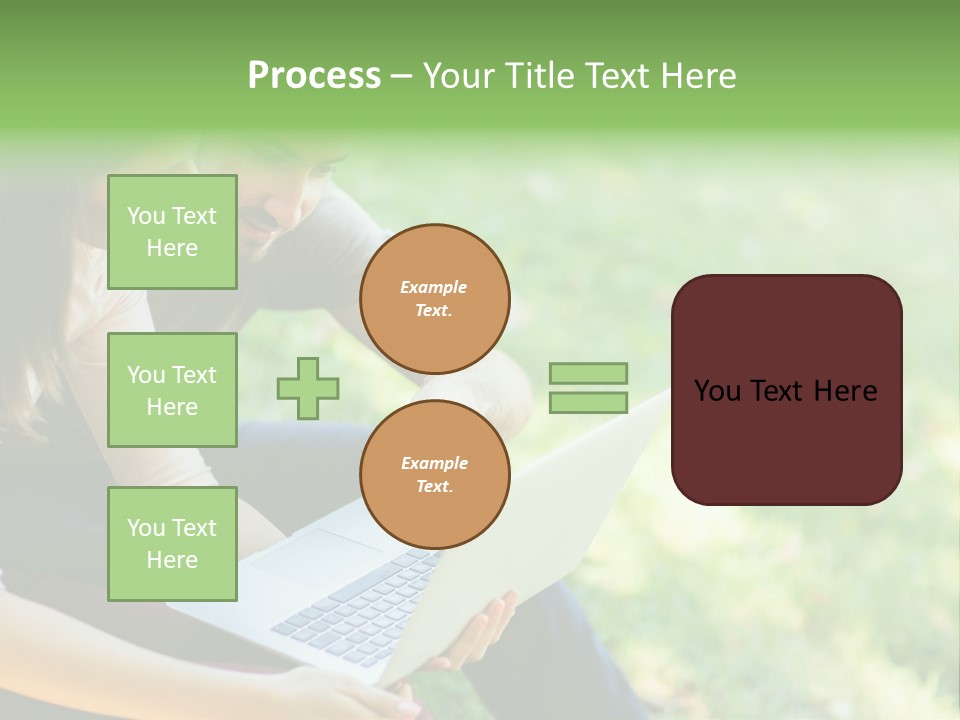 Caucasian Young Outdoors PowerPoint Template