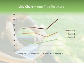 Caucasian Young Outdoors PowerPoint Template