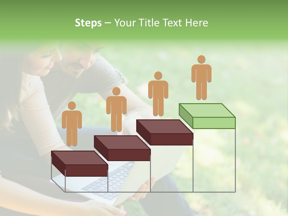 Caucasian Young Outdoors PowerPoint Template