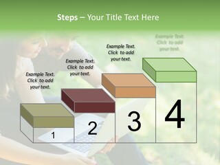 Caucasian Young Outdoors PowerPoint Template