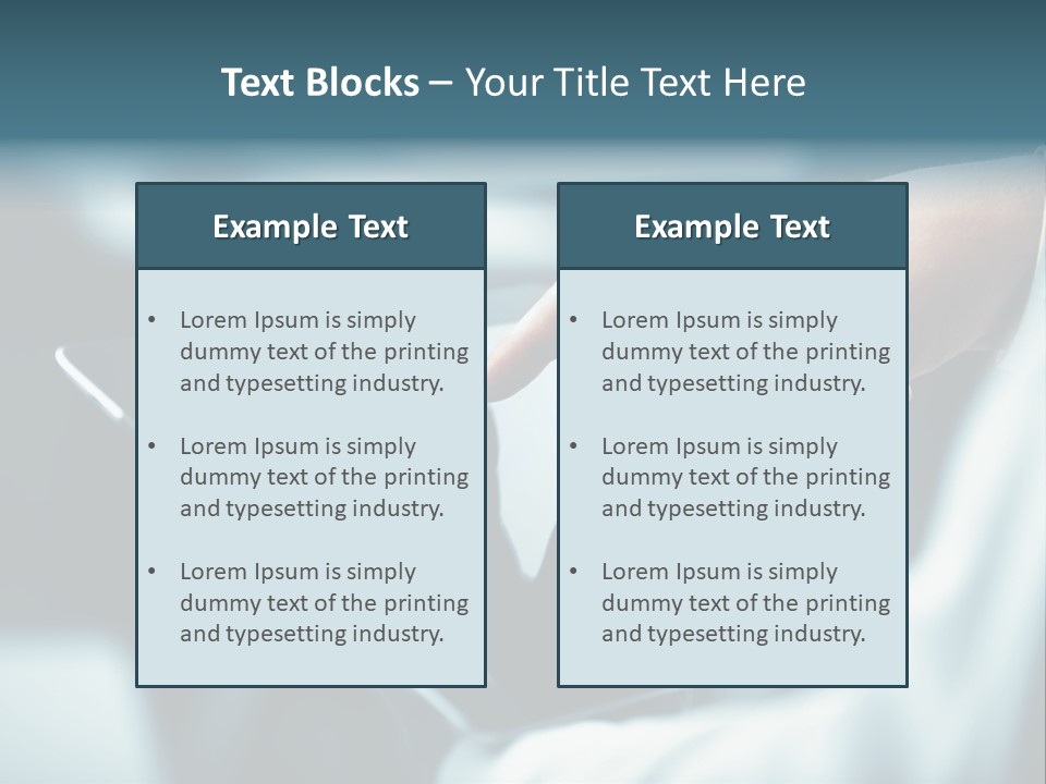 A Person Holding A Tablet With A Hand On It PowerPoint Template
