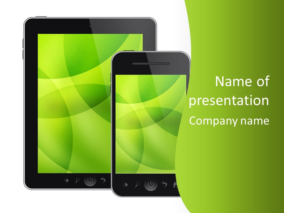 Portable Frame Multimedia PowerPoint Template