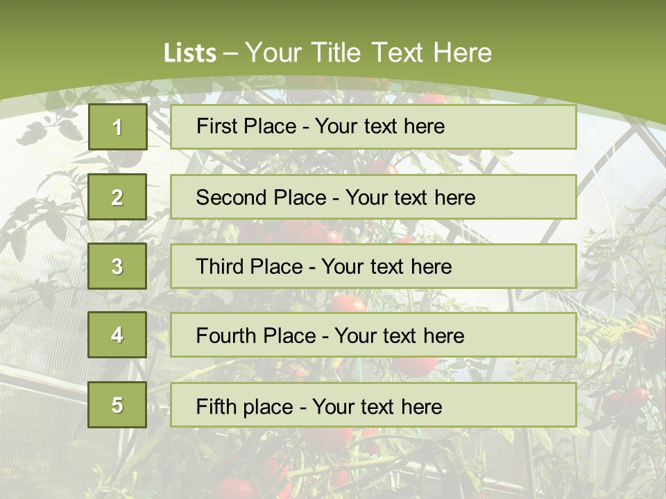Yummy Healthy Plantation PowerPoint Template