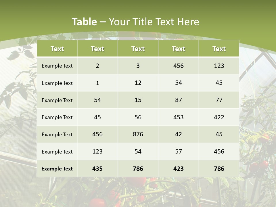 Yummy Healthy Plantation PowerPoint Template