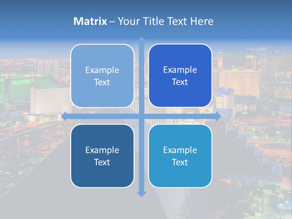 Strip Clouds Las Vegas PowerPoint Template