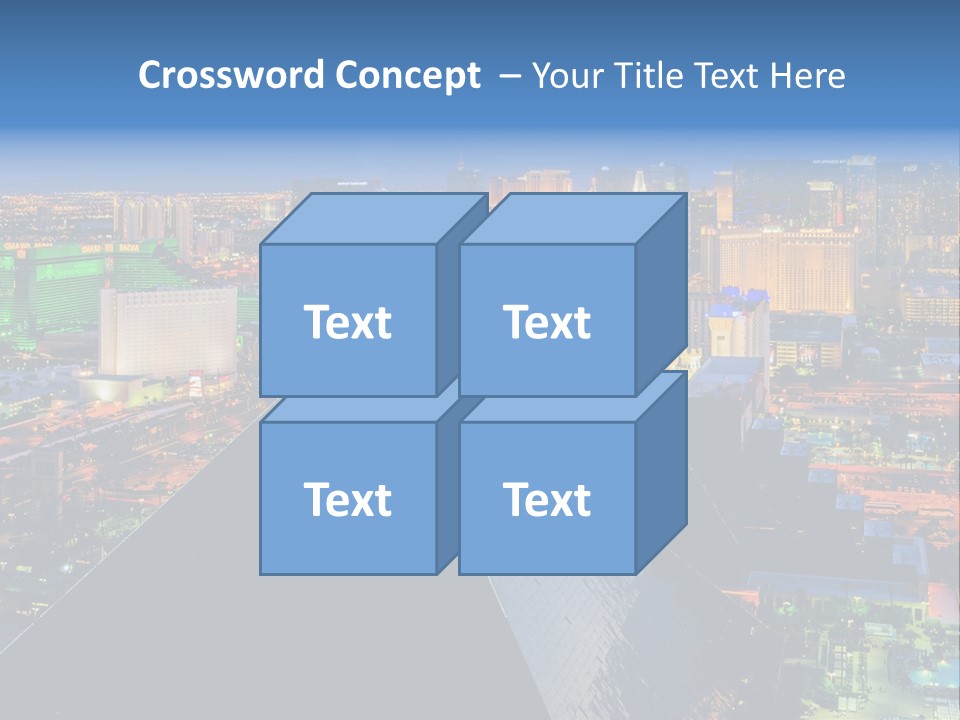 Strip Clouds Las Vegas PowerPoint Template