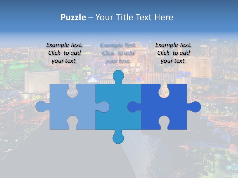 Strip Clouds Las Vegas PowerPoint Template