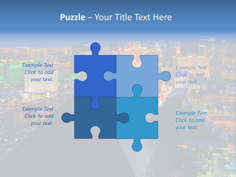 Strip Clouds Las Vegas PowerPoint Template