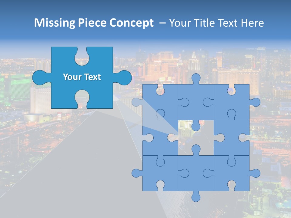 Strip Clouds Las Vegas PowerPoint Template