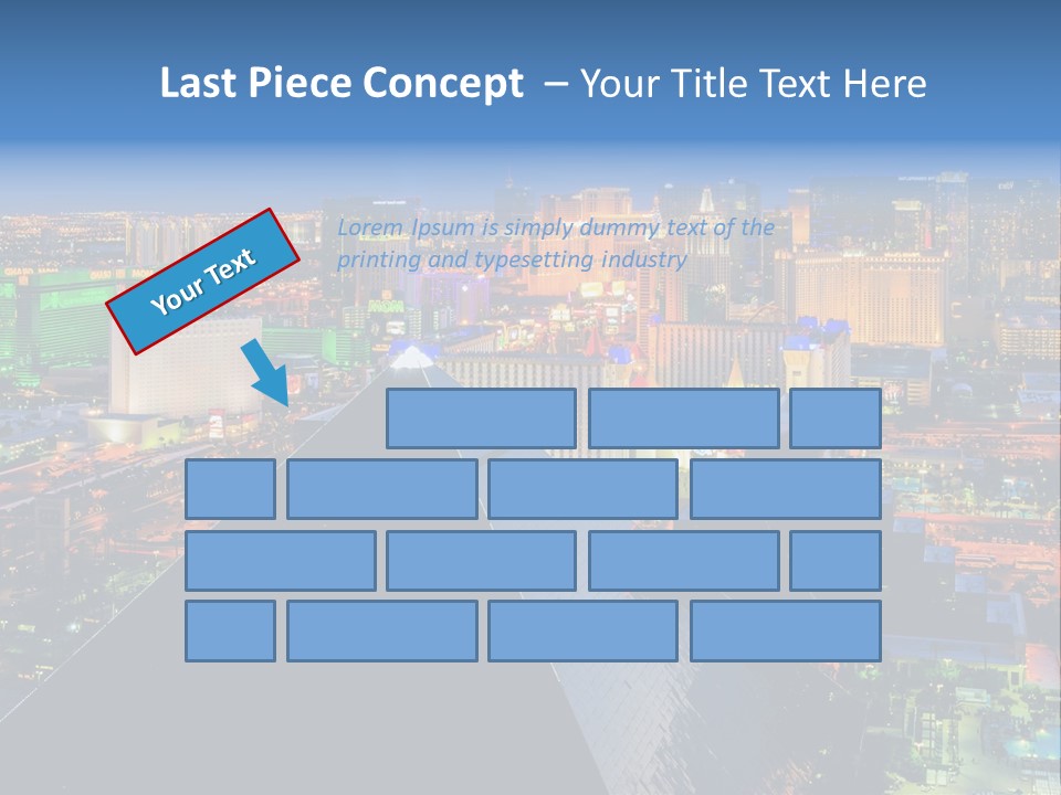 Strip Clouds Las Vegas PowerPoint Template