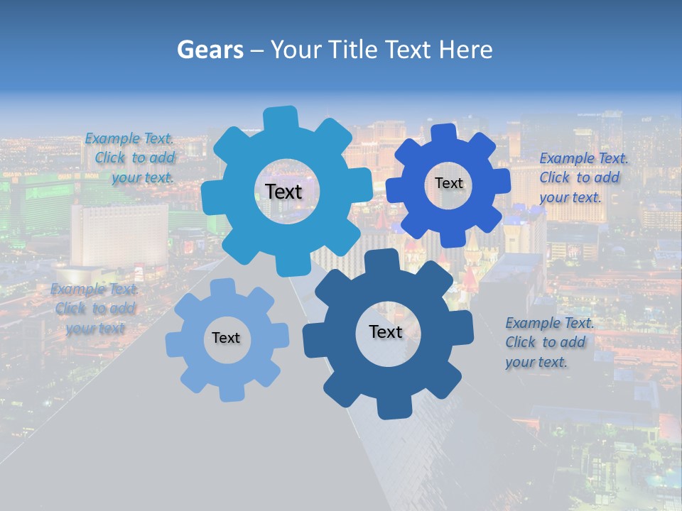 Strip Clouds Las Vegas PowerPoint Template