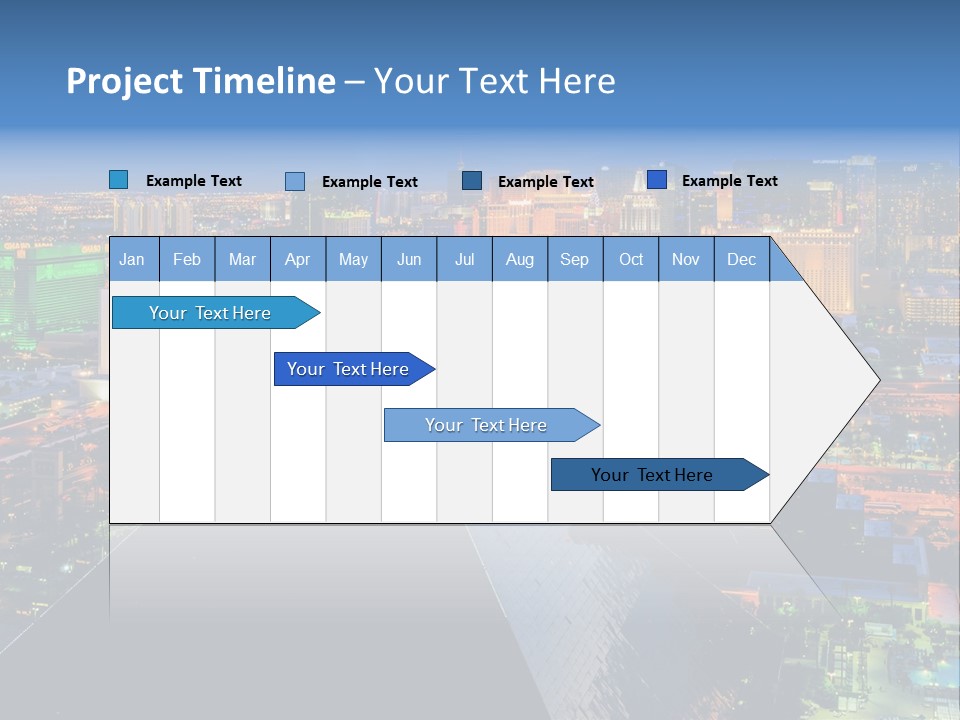 Strip Clouds Las Vegas PowerPoint Template