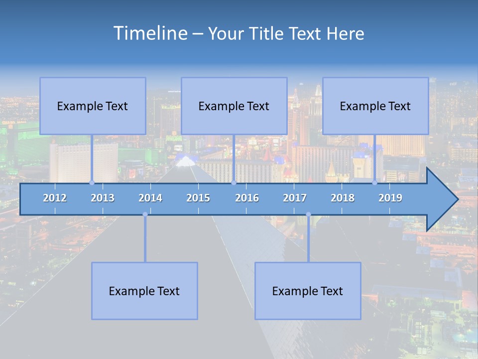 Strip Clouds Las Vegas PowerPoint Template