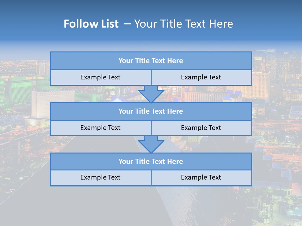 Strip Clouds Las Vegas PowerPoint Template