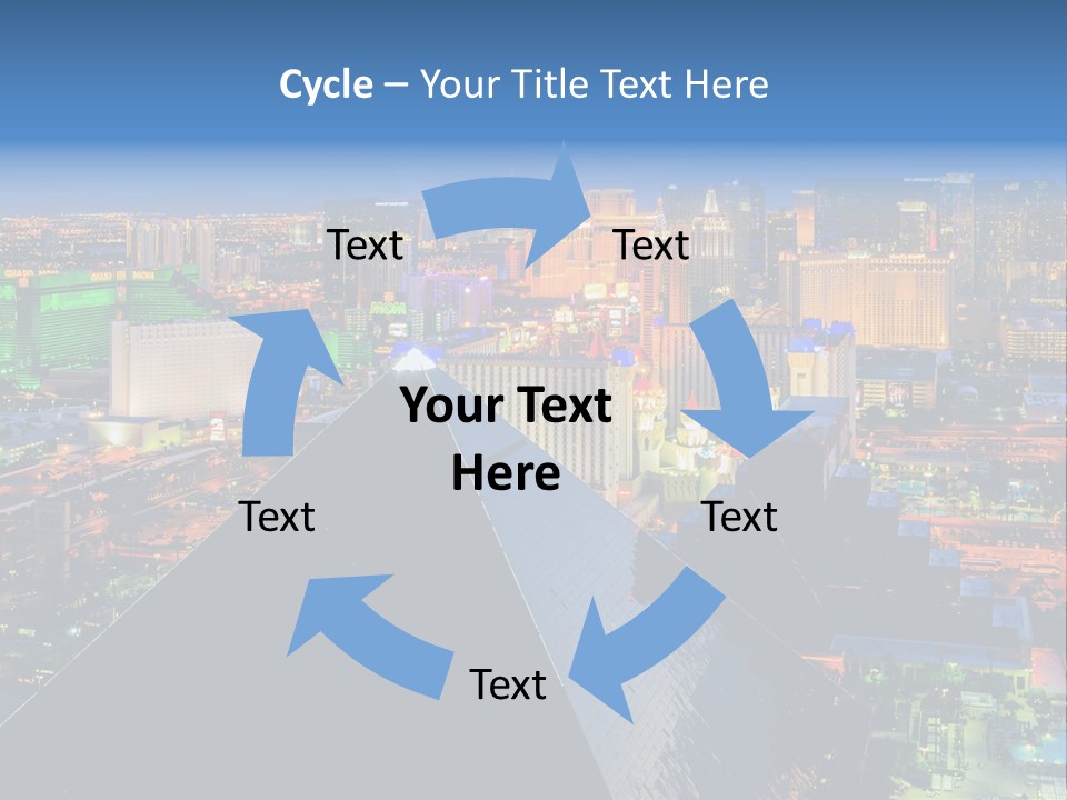 Strip Clouds Las Vegas PowerPoint Template