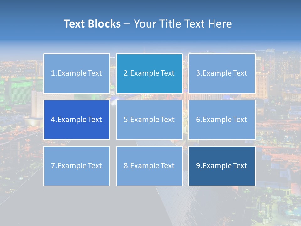 Strip Clouds Las Vegas PowerPoint Template