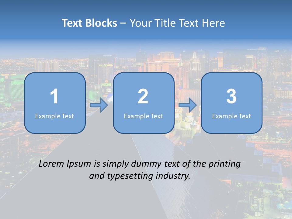 Strip Clouds Las Vegas PowerPoint Template