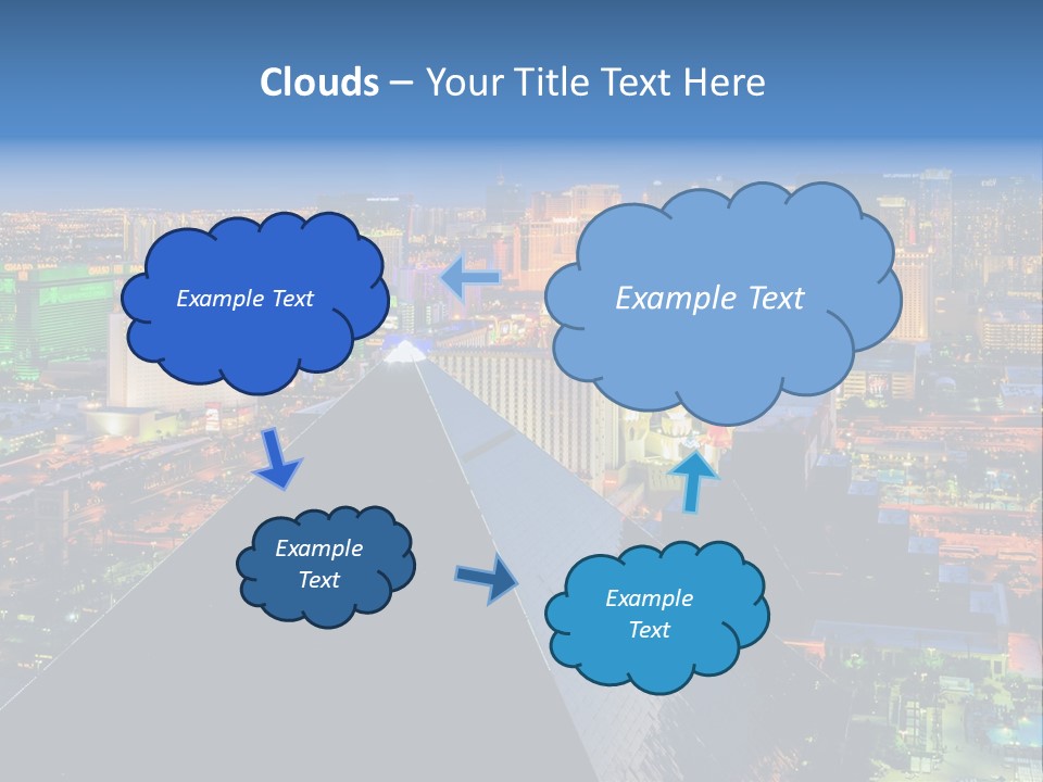 Strip Clouds Las Vegas PowerPoint Template
