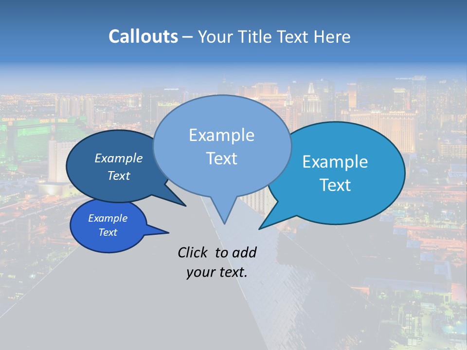 Strip Clouds Las Vegas PowerPoint Template