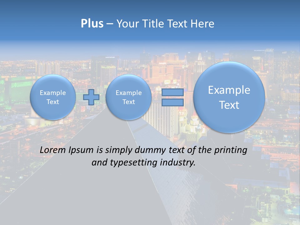 Strip Clouds Las Vegas PowerPoint Template