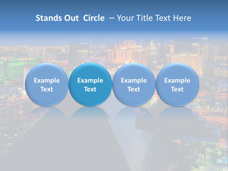 Strip Clouds Las Vegas PowerPoint Template