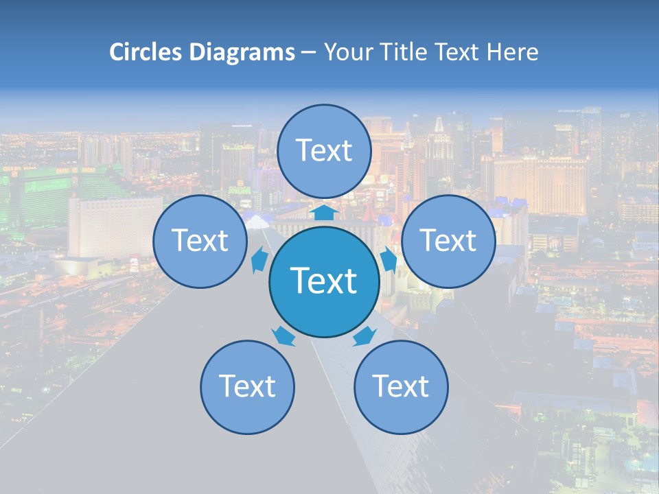 Strip Clouds Las Vegas PowerPoint Template