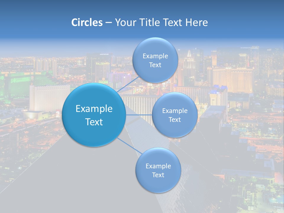 Strip Clouds Las Vegas PowerPoint Template