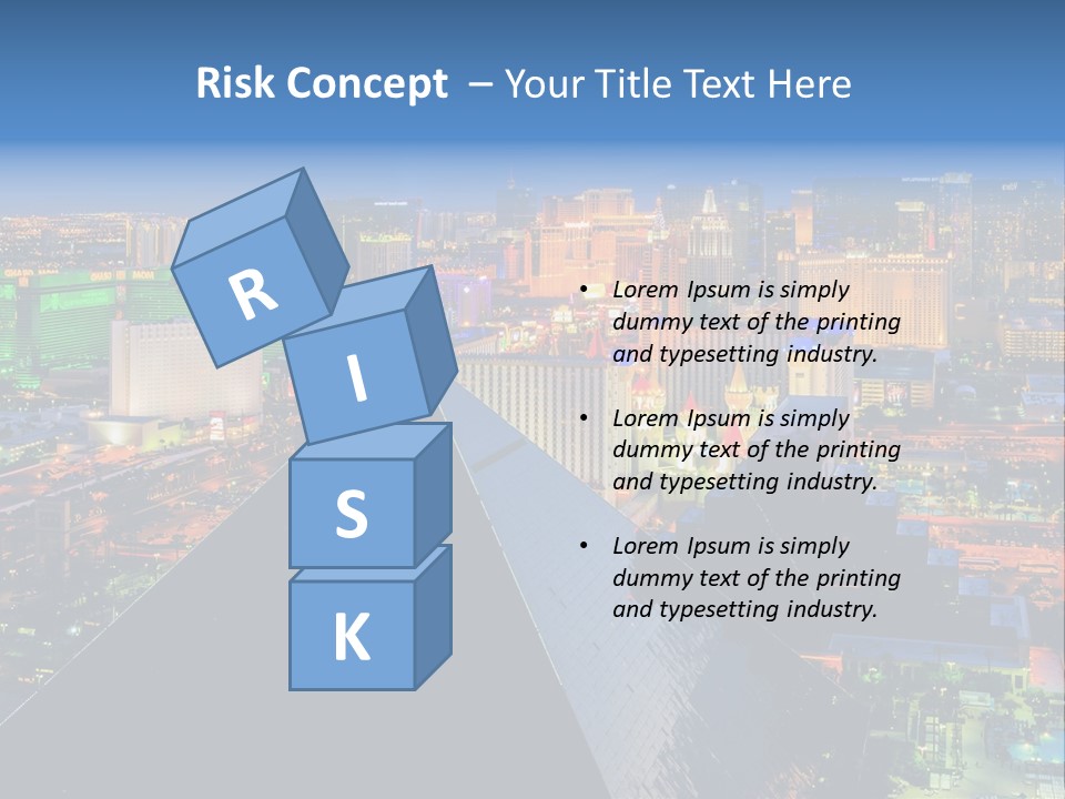 Strip Clouds Las Vegas PowerPoint Template