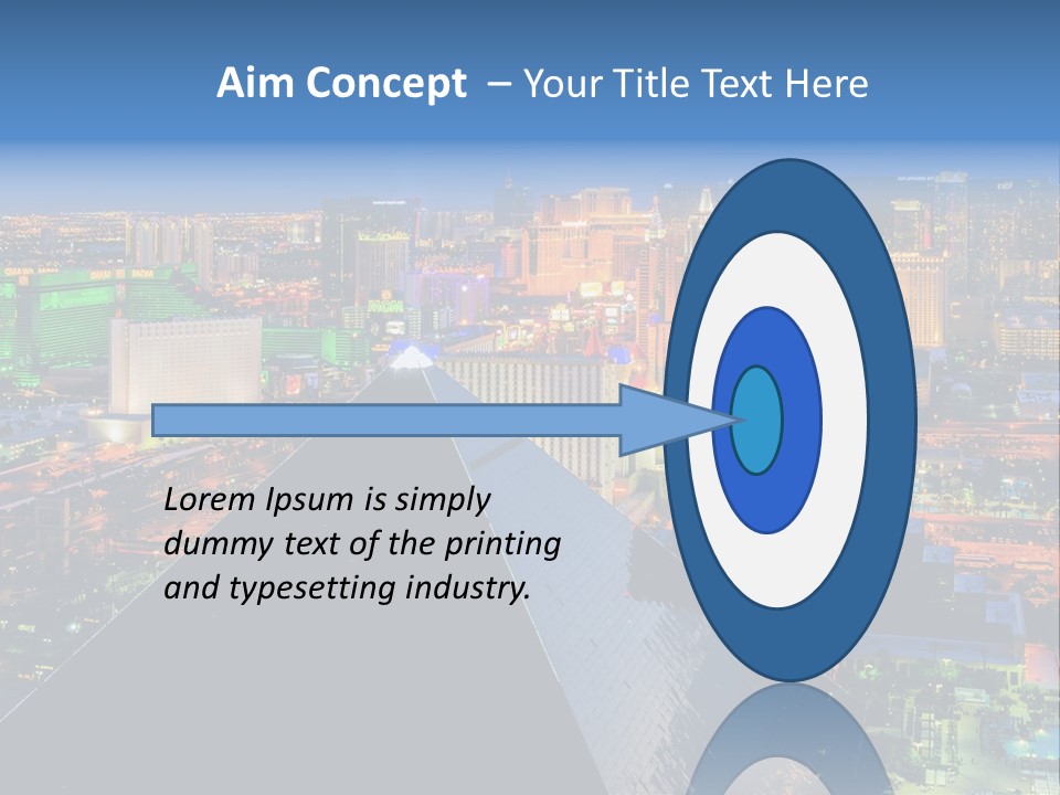 Strip Clouds Las Vegas PowerPoint Template