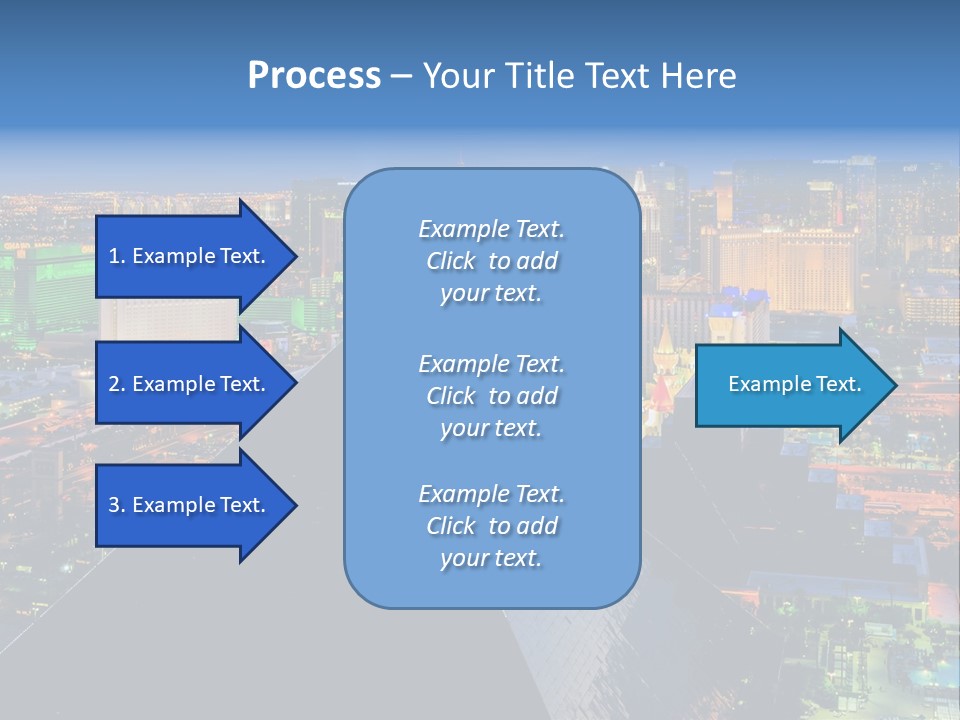 Strip Clouds Las Vegas PowerPoint Template