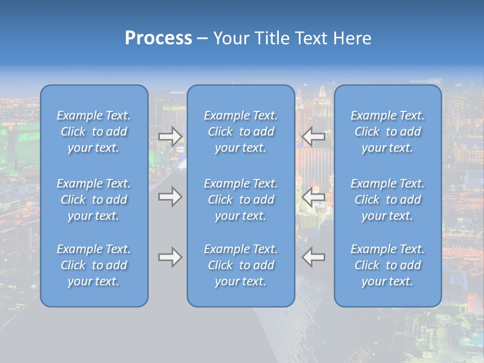 Strip Clouds Las Vegas PowerPoint Template