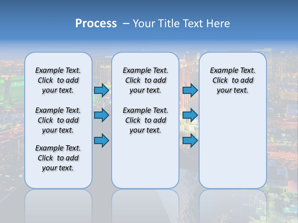 Strip Clouds Las Vegas PowerPoint Template