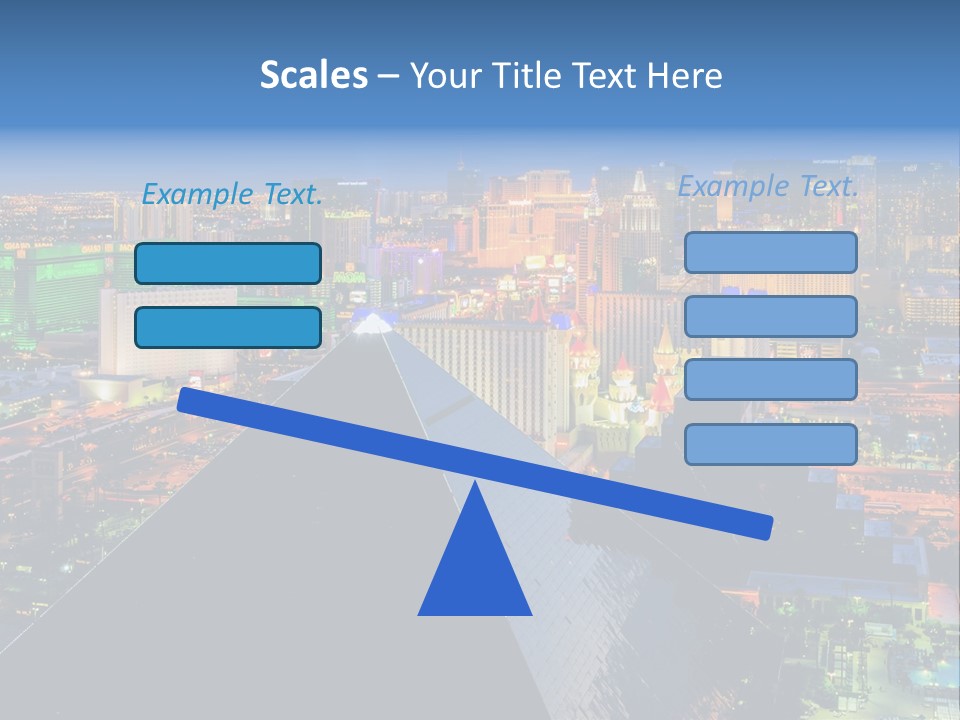 Strip Clouds Las Vegas PowerPoint Template