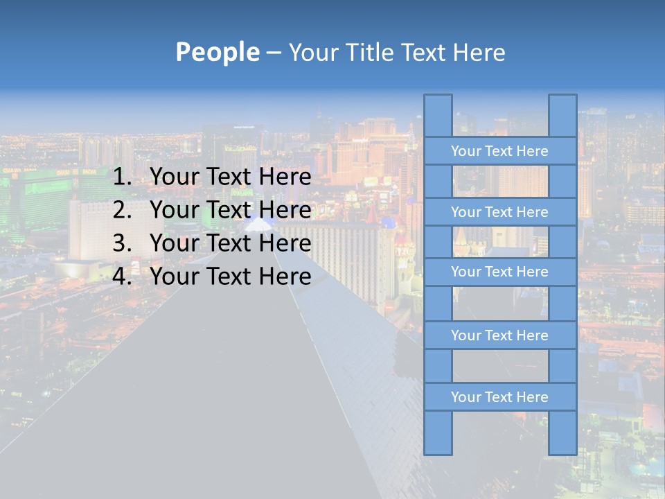 Strip Clouds Las Vegas PowerPoint Template