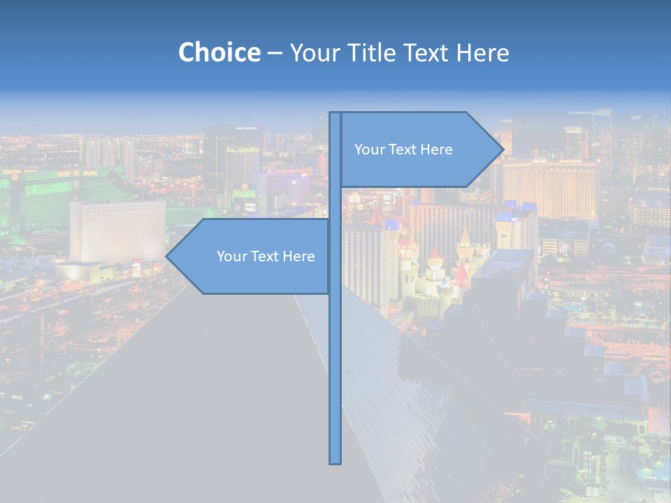 Strip Clouds Las Vegas PowerPoint Template