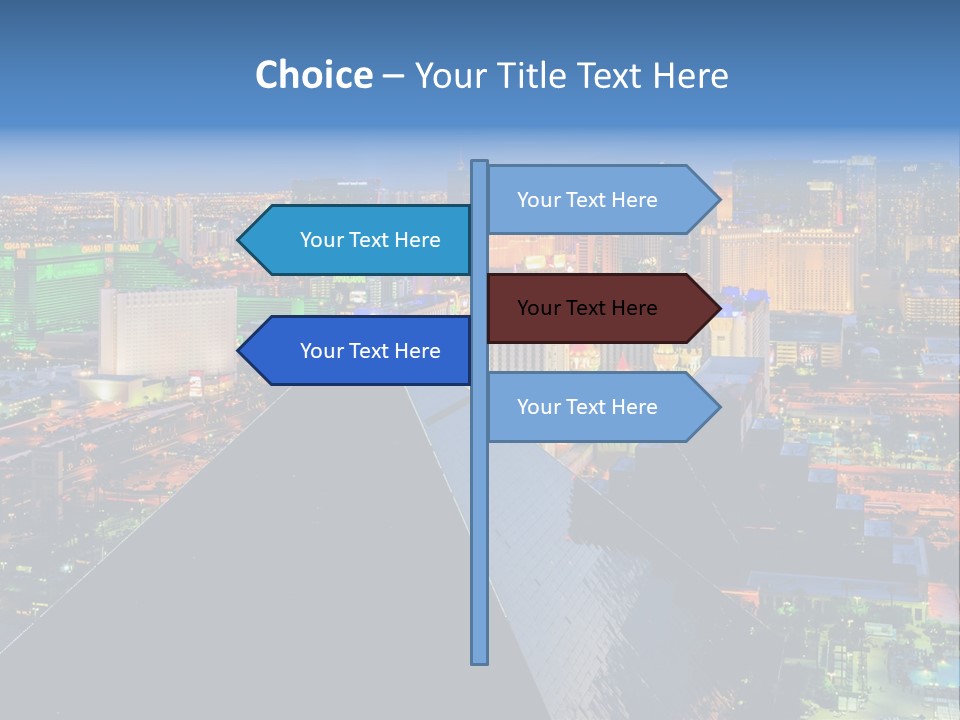 Strip Clouds Las Vegas PowerPoint Template