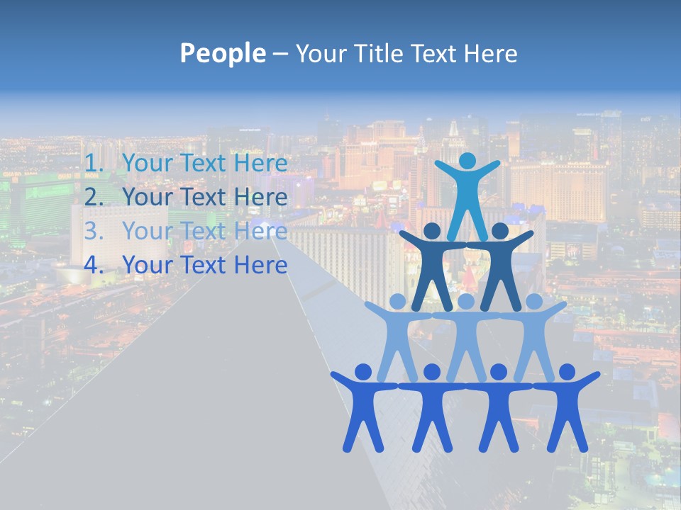 Strip Clouds Las Vegas PowerPoint Template